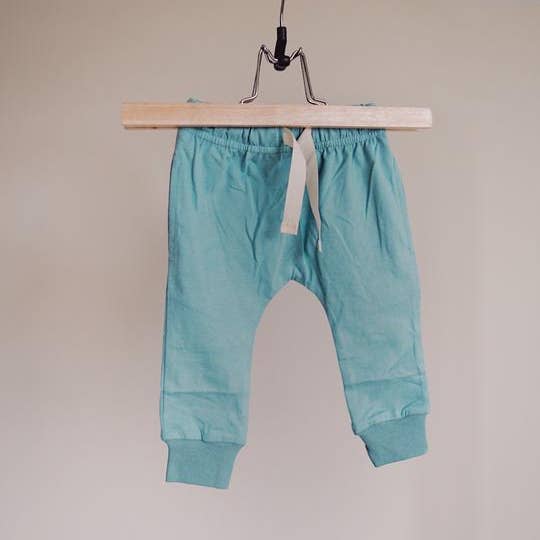 Brushed Cotton Joggers - Teal