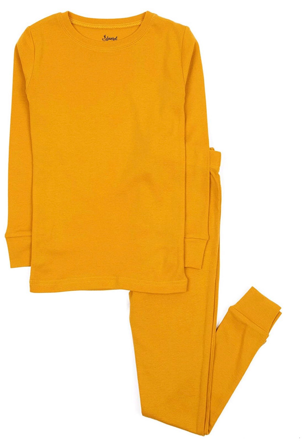 100% Breathable Cotton Pajamas Mustard