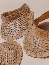Load image into Gallery viewer, Kids Straw Sun Visor - Tan and Rust