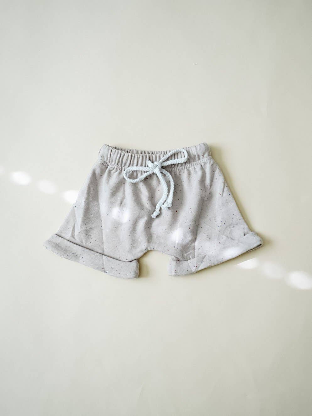 Speckled Harem Shorts - Beige