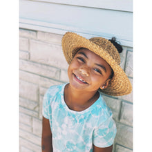 Load image into Gallery viewer, Straw Crownless Sun Hat  - Kids
